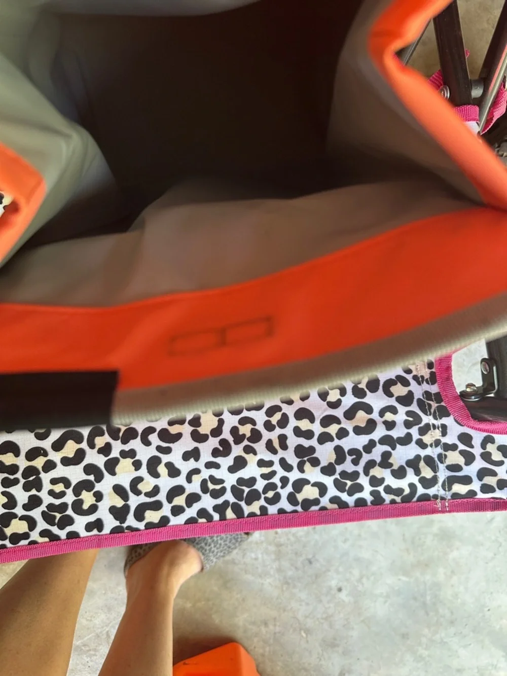 Yeti Orange Cooler Bag with Gray Trim - Picture 3 of 6